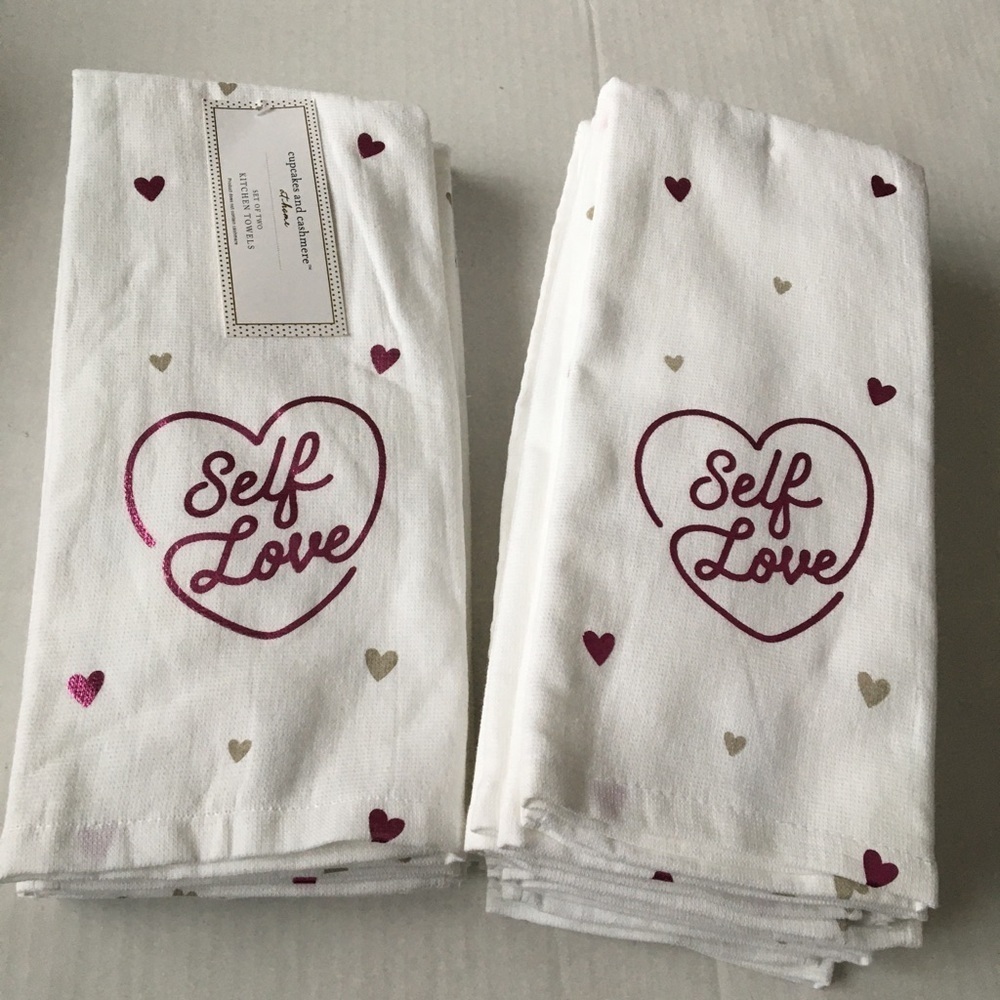 NWOT Cupcakes & Cashmere Plush Kitchen Towels Set